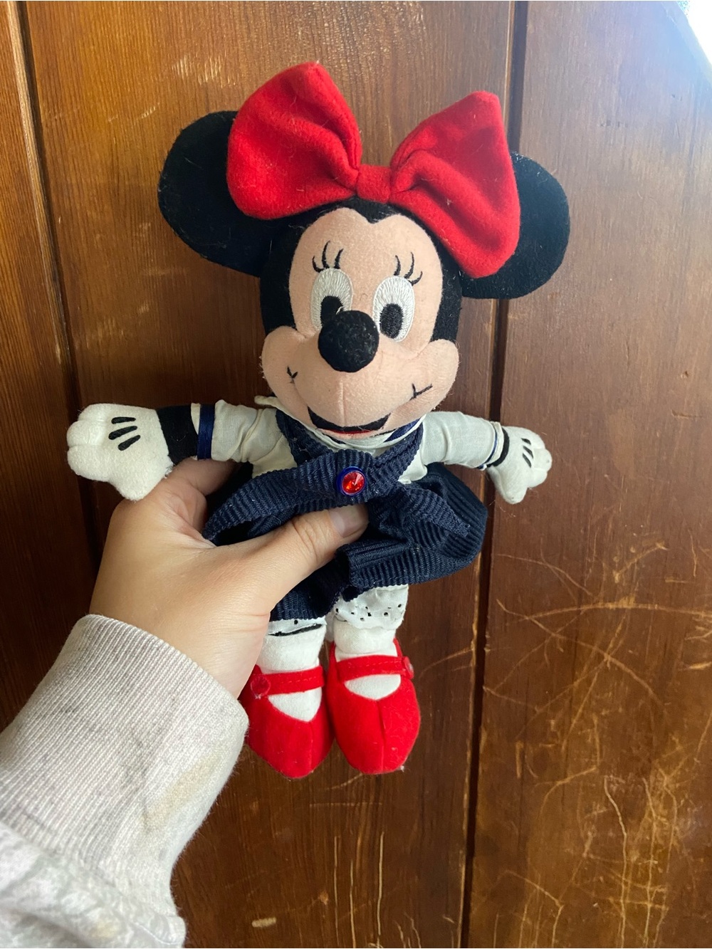 Vintage Disney Minnie Mouse Plush Toy - July ruby